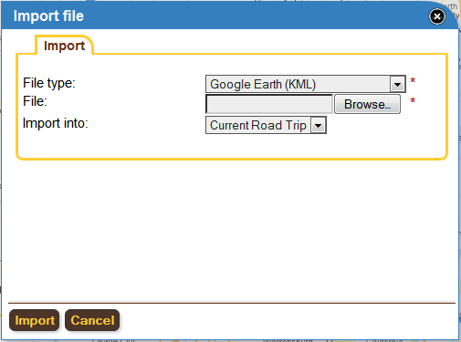 Importing your trip from other applications is easy as we support a variety of file formats.