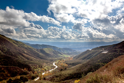 Glorious view from the Rim of the World Scenic Byway