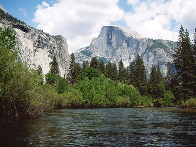Half Dome from Yosemite Valley.