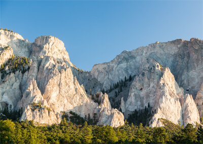 The Chalk Cliffs of Mount Princeton.