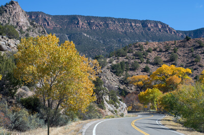 Unaweep Canyon near the town of Gateway.