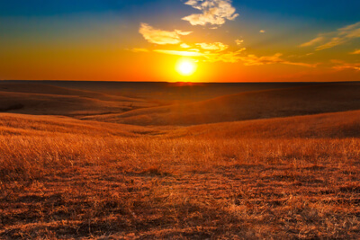 Sunset on Flint Hills