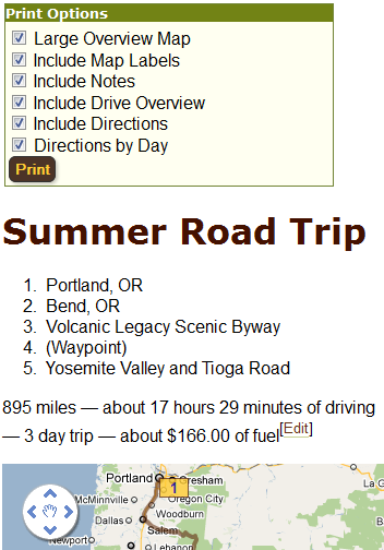 myscenicdrives coms road trip planner documentation road trip itinerary