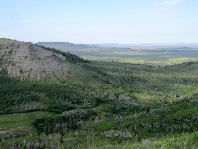 The rolling hills from Looking Glass Hill