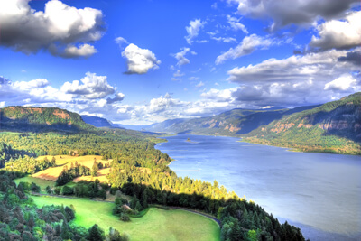 Overlooking the Columbia River Gorge